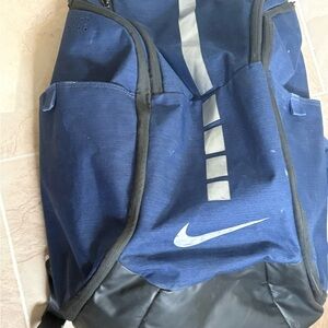 Nike Men’s Navy and Black Athletic Backpack with White Swoosh